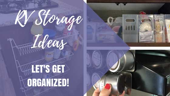 Organizing storage  Rv storage solutions, Rv organization, Camper  organization travel trailers