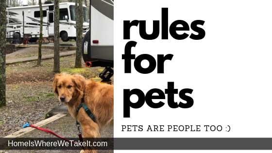 Campground Etiquette for Pets