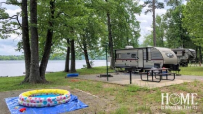 Lake Catherine State Park Campsite Size